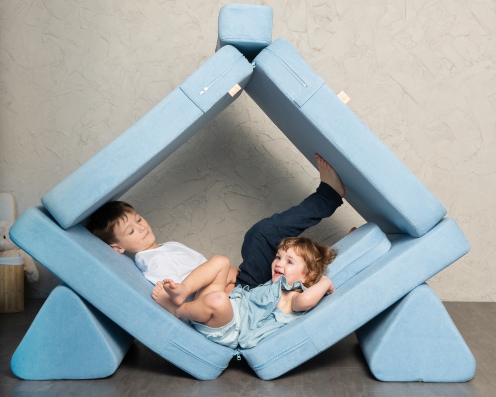 boy and girl in soft blue pyramid numi hero